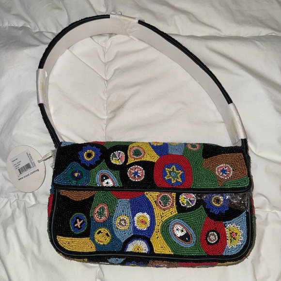 STAUD Handbags - STAUD TOMMY BAG - Colorful Beaded Women's Bag with designs